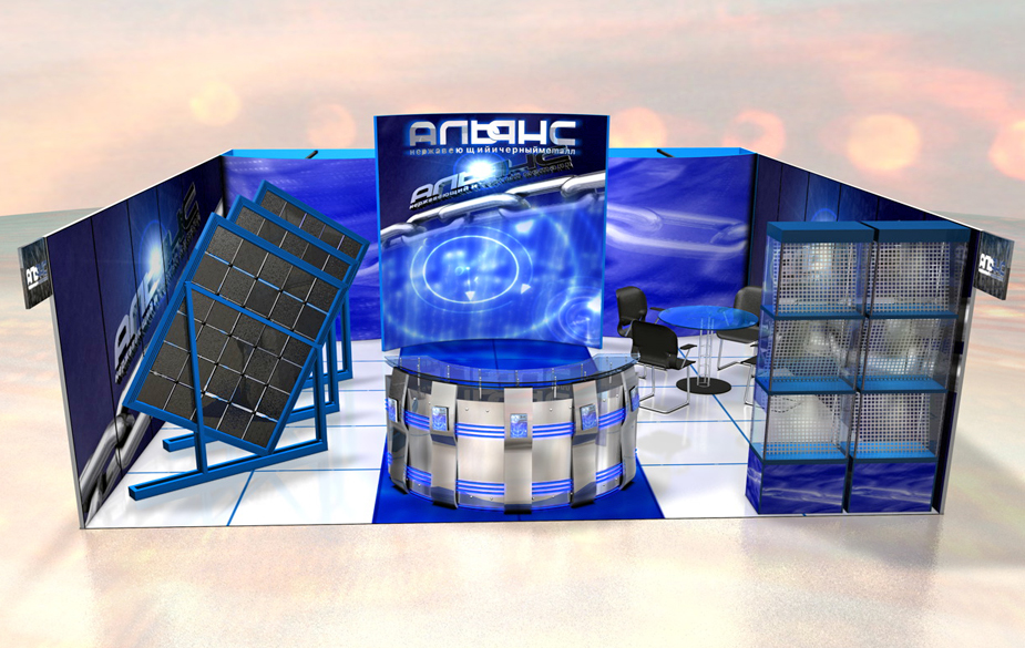 Рекламный павильон для "АЛЬЯНС"