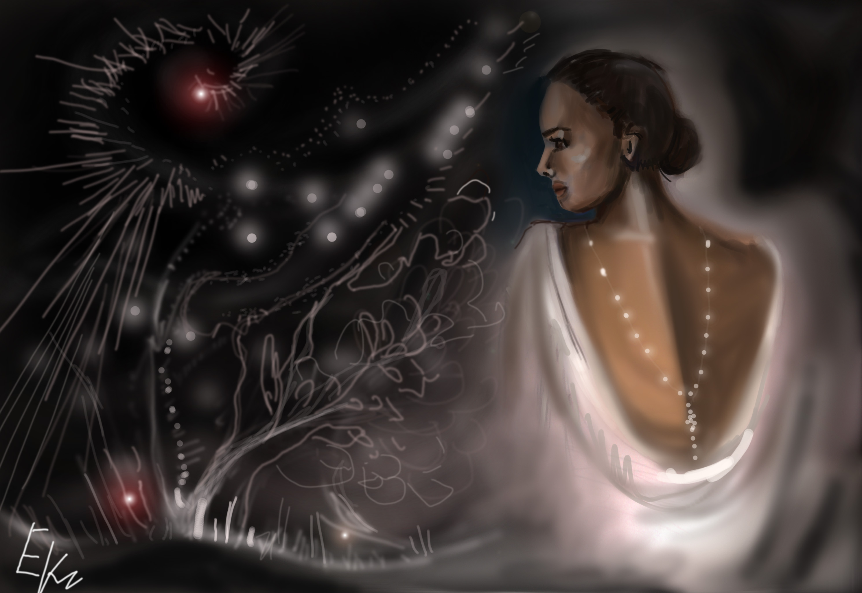 рисунок на планшете