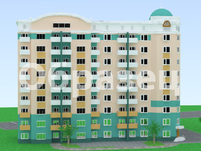 Визуализация жилого дома по чертежу