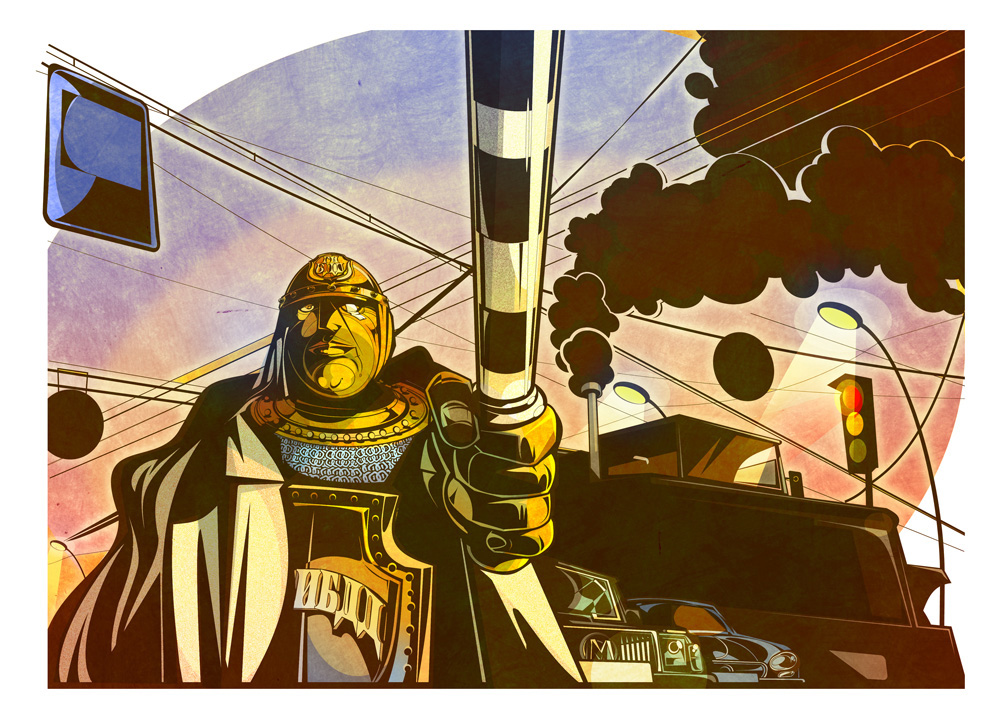 "пробки" иллюстрация в Forbes [Style]