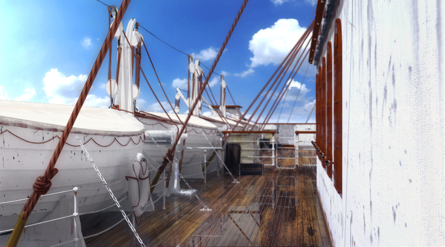 Design of copy of ship "Titanic" in 3D MAX