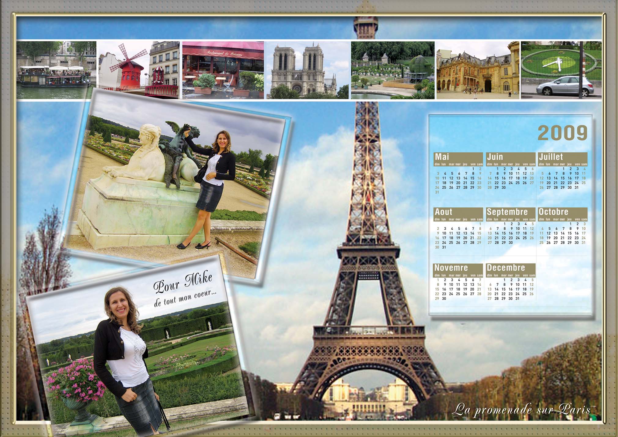 Календарь "Прогулка по парижу"