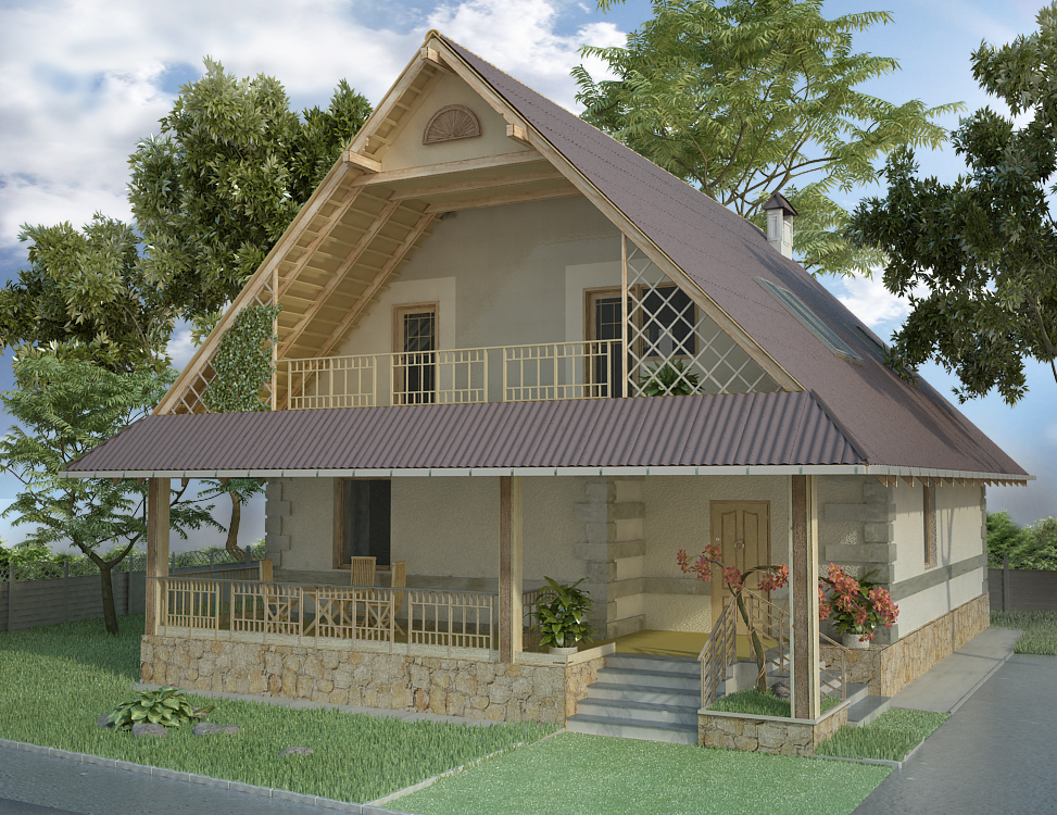 Проект жилого дома (Визуализация)