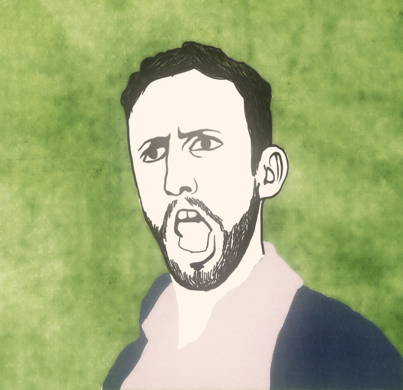 орущий портрет