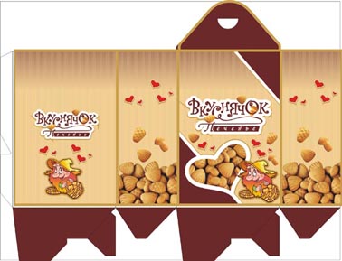 Дизайн упаковки печенья "Вкуснячок"