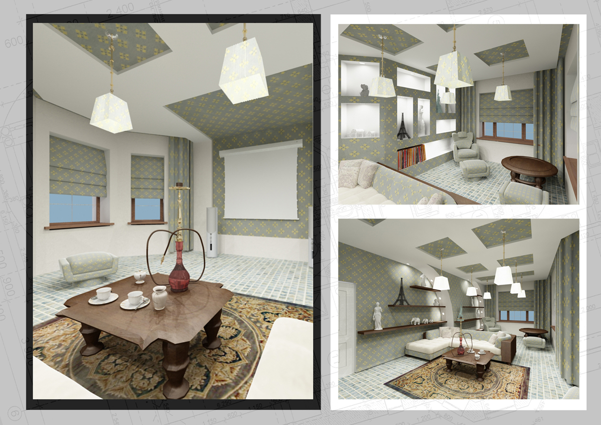 Дизайн интерьера частного дома в поселке Вешки