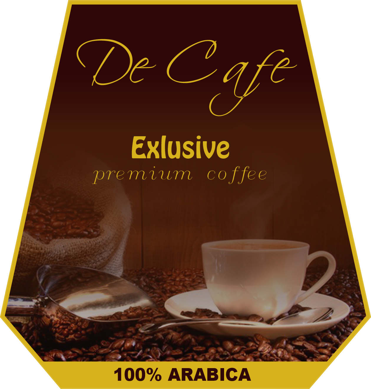 этикетка на кофейную баночку