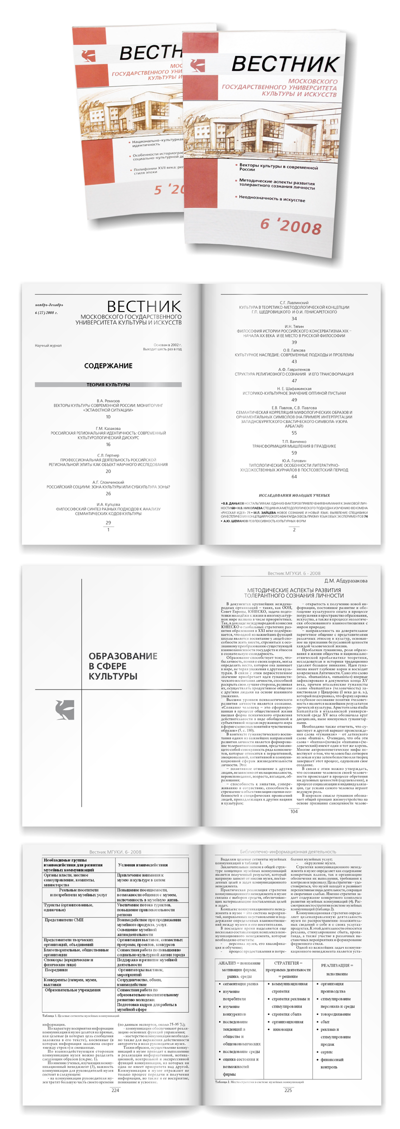 Жулнал "ВЕСТНИК МГУКИ" №6 2008г.