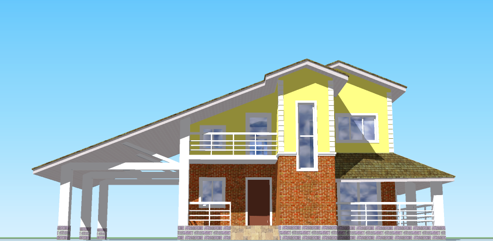 Визуализация здания жилого дома