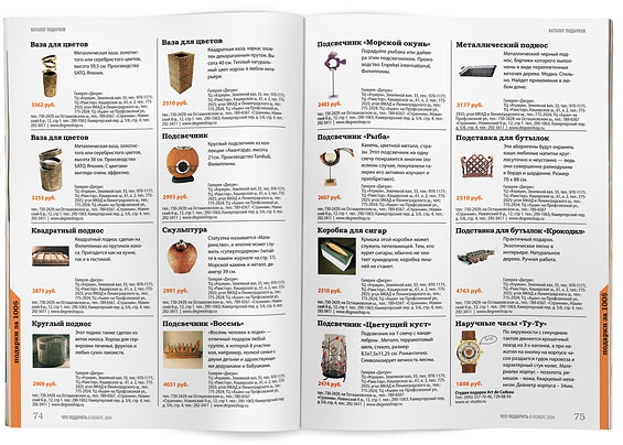 Журнал "Что подарить?", дизайн-макет и первый номер