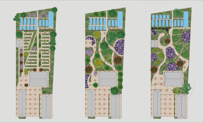 Разработка ландшафта для частного участка.