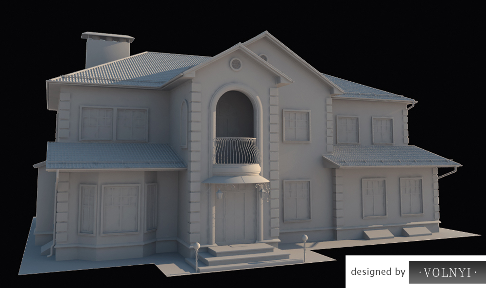 3D моделирование загородного дома