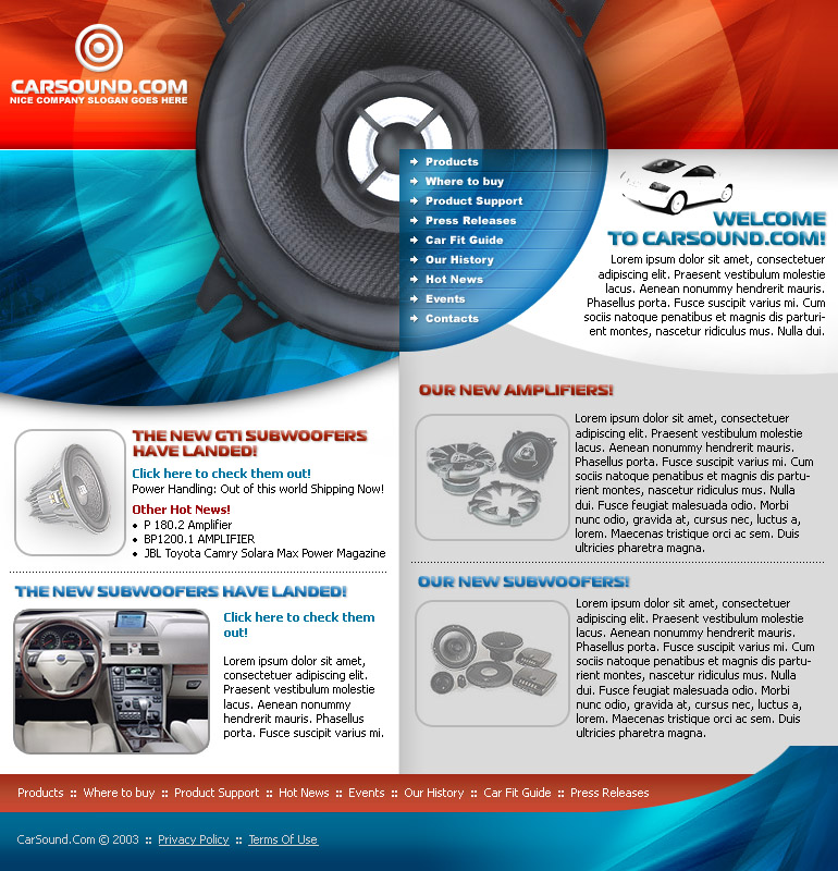 Шаблон сайта