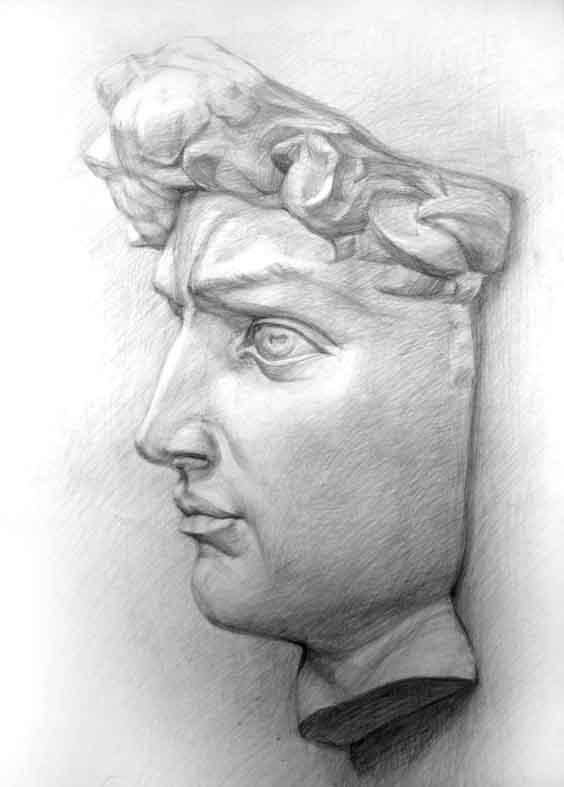 гипсовая голова