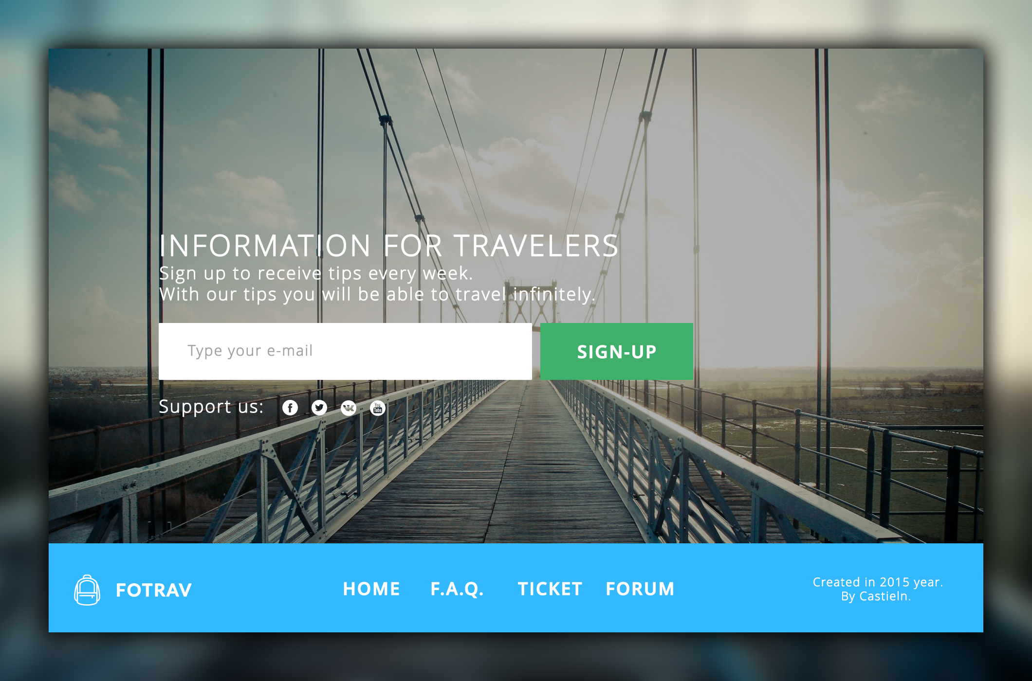 Fotrav - сайт-заглушка