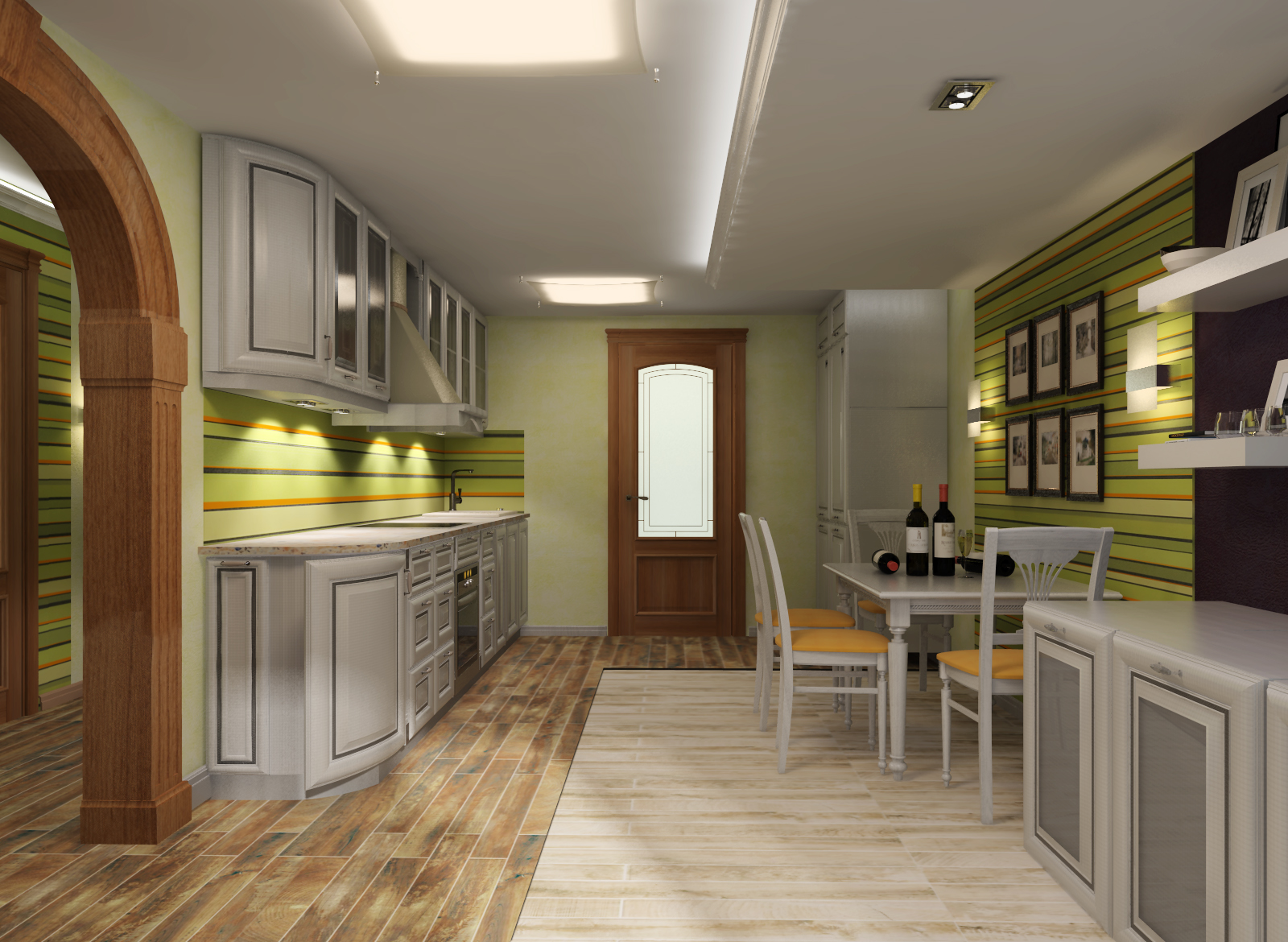 Квартира в Киришах 3 кухня-гостиная