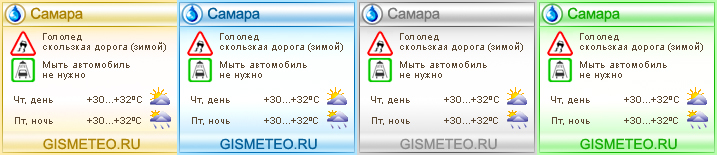 Погодный автоинформер для гисметео 2