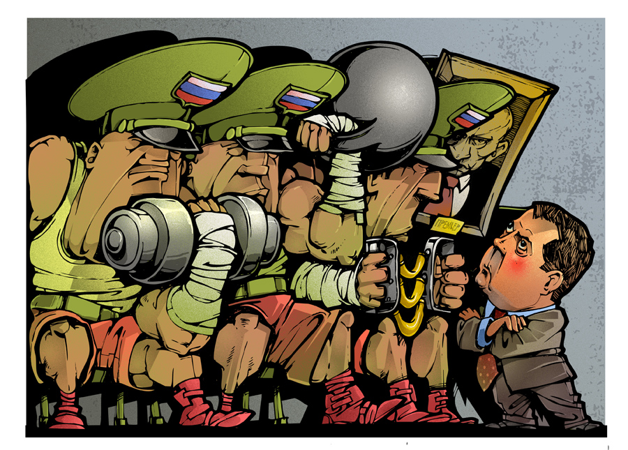 "Коррупция в силовых структурах", иллюстрация в Русский News