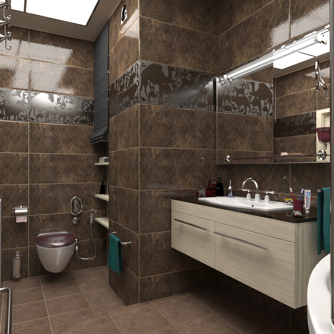 Ванная. Москва, ЖК Аксиома