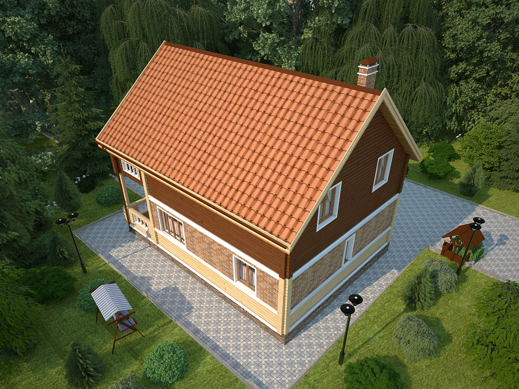 графика для компании АБС-строй, проект "Лазур"