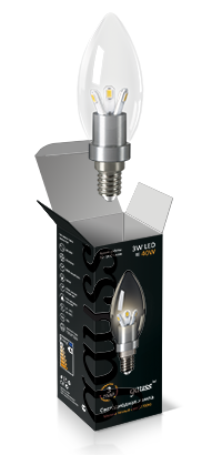 Редизайн упаковок светодиодных ламп gauss