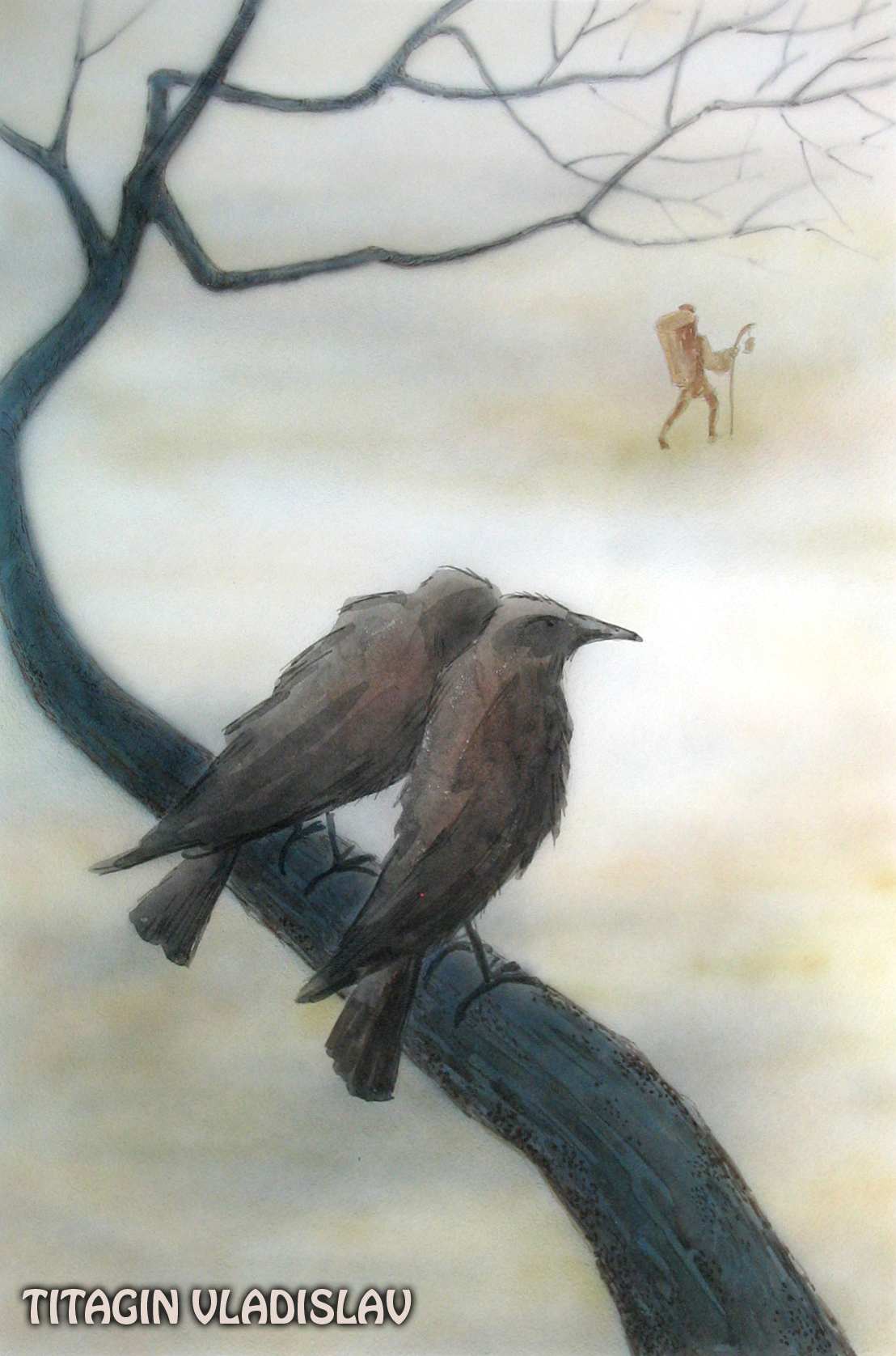 Эскиз к японской сказке "Храбрый Тасукэ"