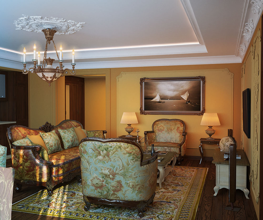 Классические интерьеры.