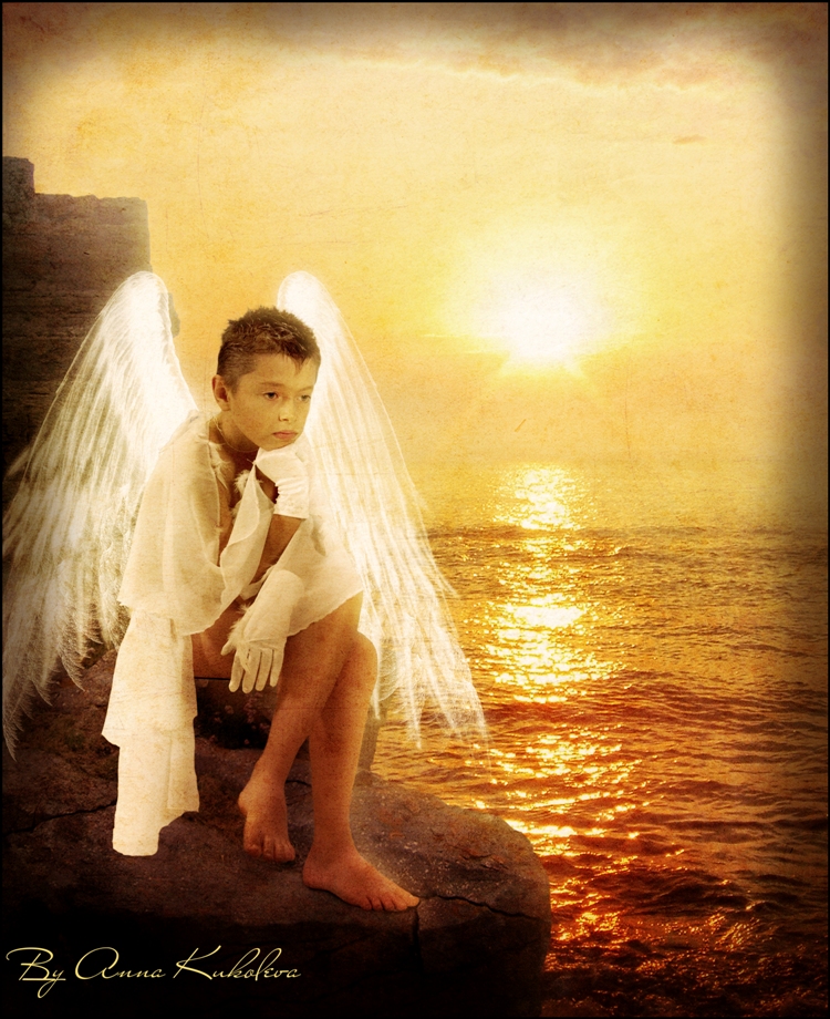 коллаж "У обрыва"