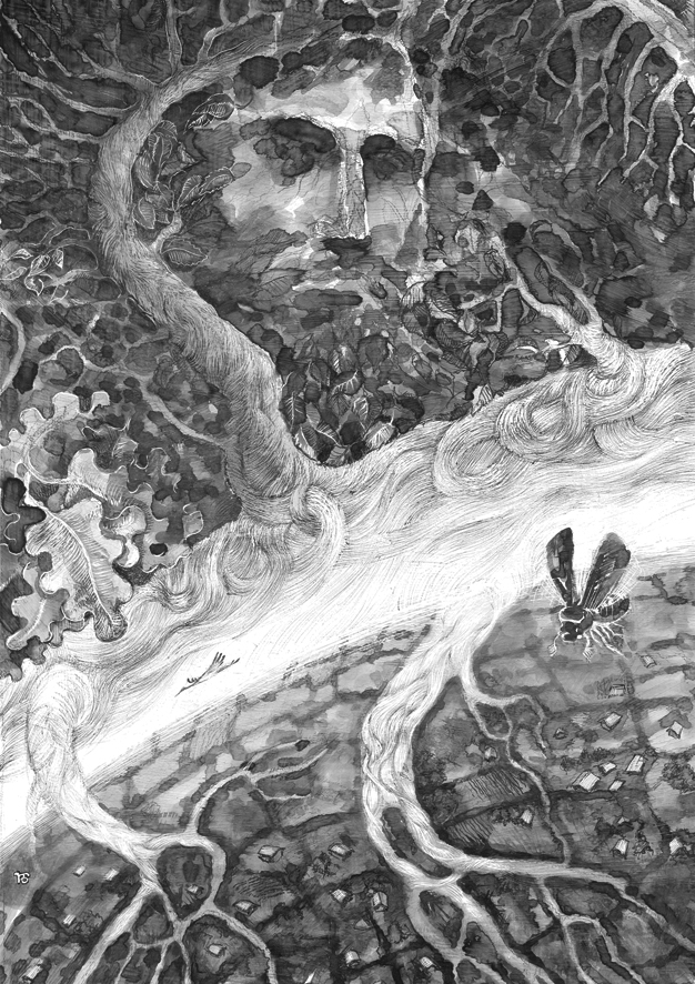 Иллюстрация "Чекання Вишневого Бога"