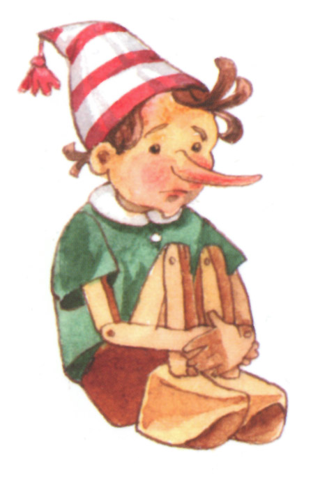 акварель "буратино"