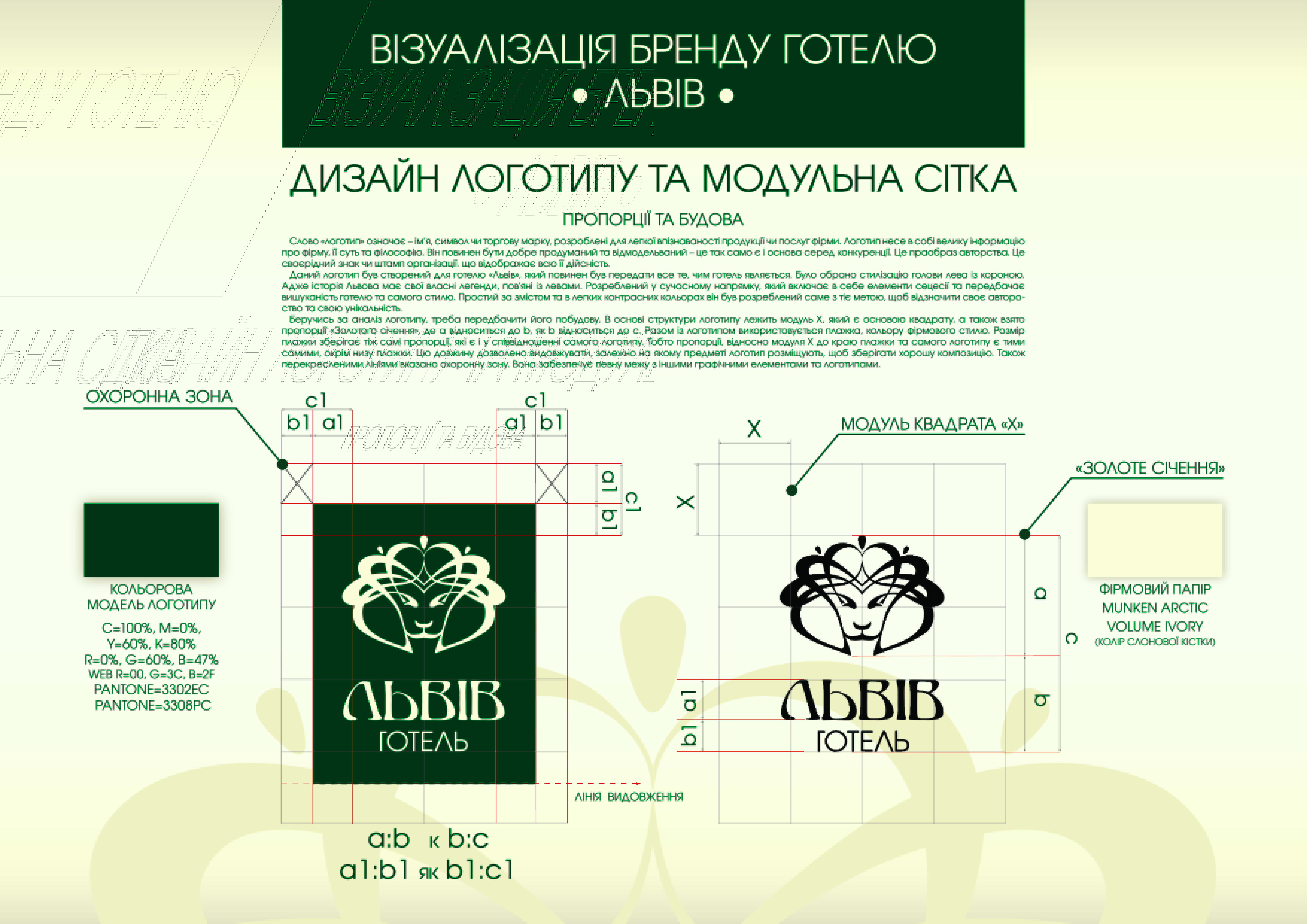 Фирменный стиль гостиницы "Львов"