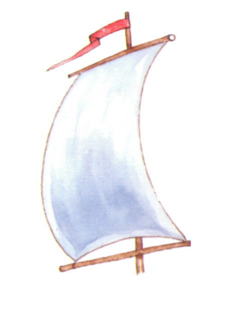 акварель "парус"