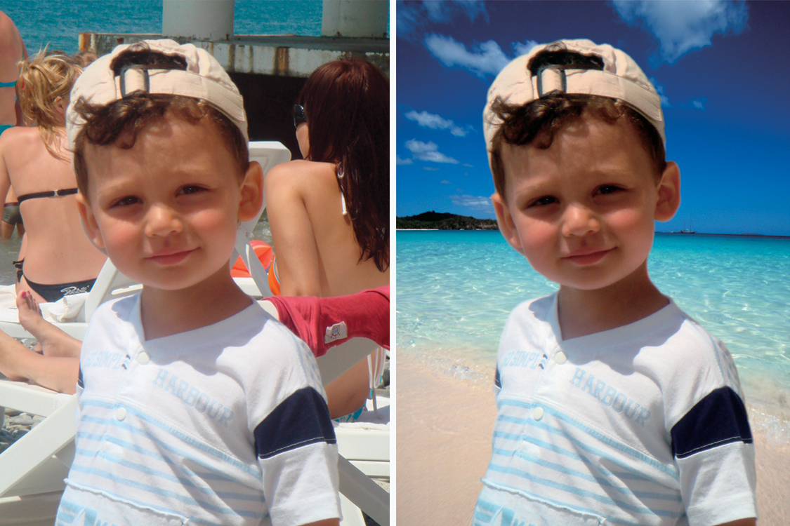 Замена фона.