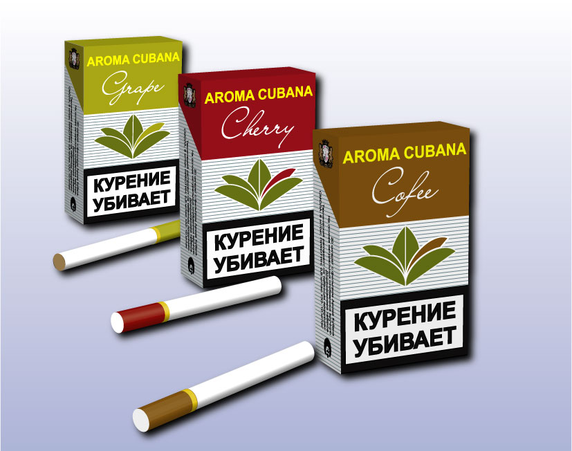 Оформление пачек сигаретной линии