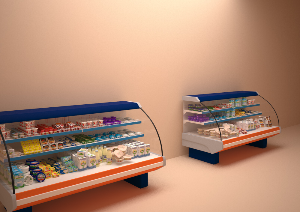 Refrigeration showcase