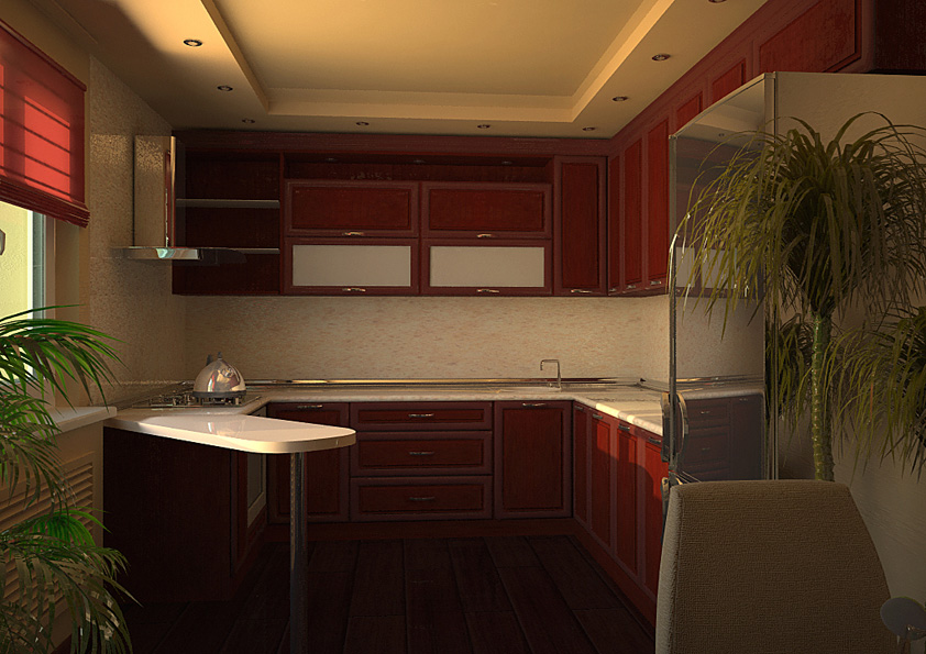 Прихожая+кухня