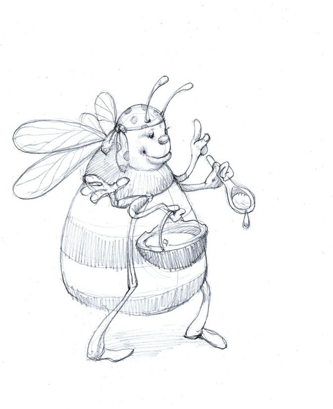 скетч персонажа для сказки