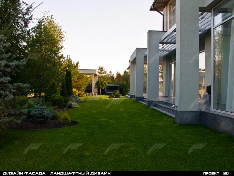 Дизайн фасада Ландшафтный дизайн  Москва "Бенилюкс"