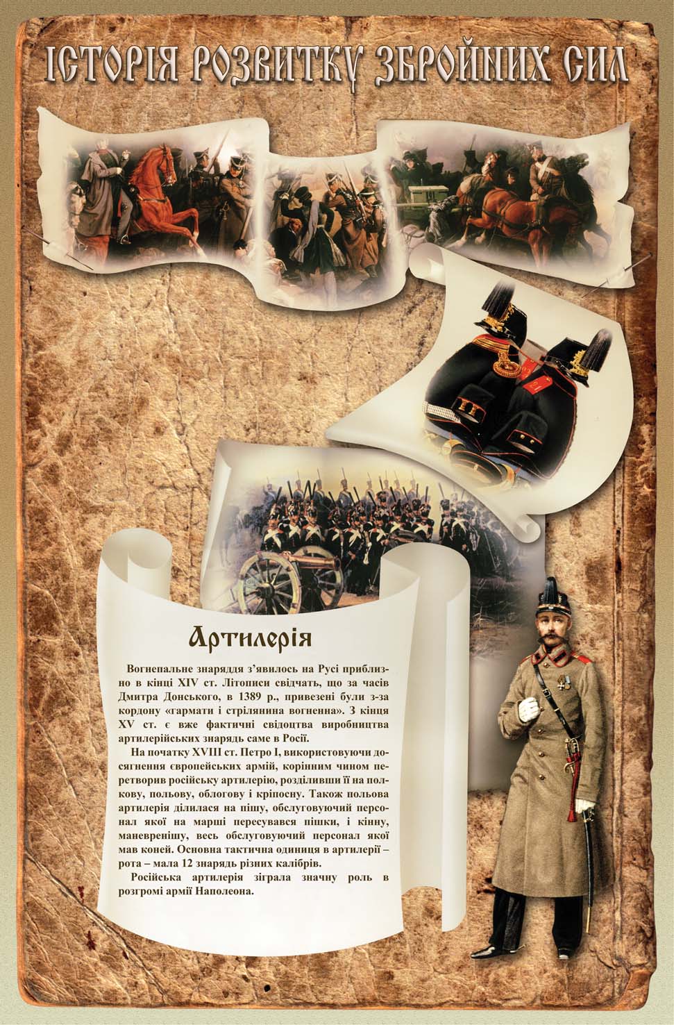 Серия плакатов "История развития вооруженных сил"