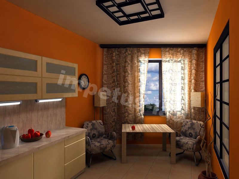 дизайн интерьера квартиры-студии