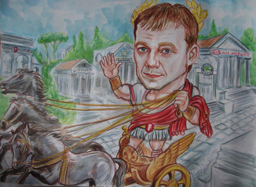 шарж на римлинина