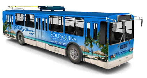 реклама на транспорте