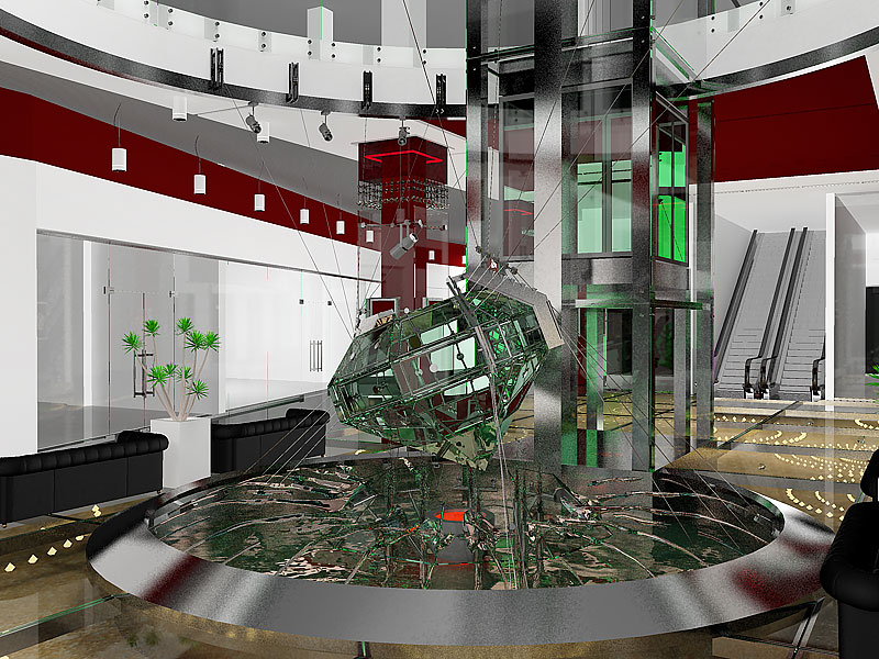 вариант оформления выставочного центра компании "Русские самоцвет