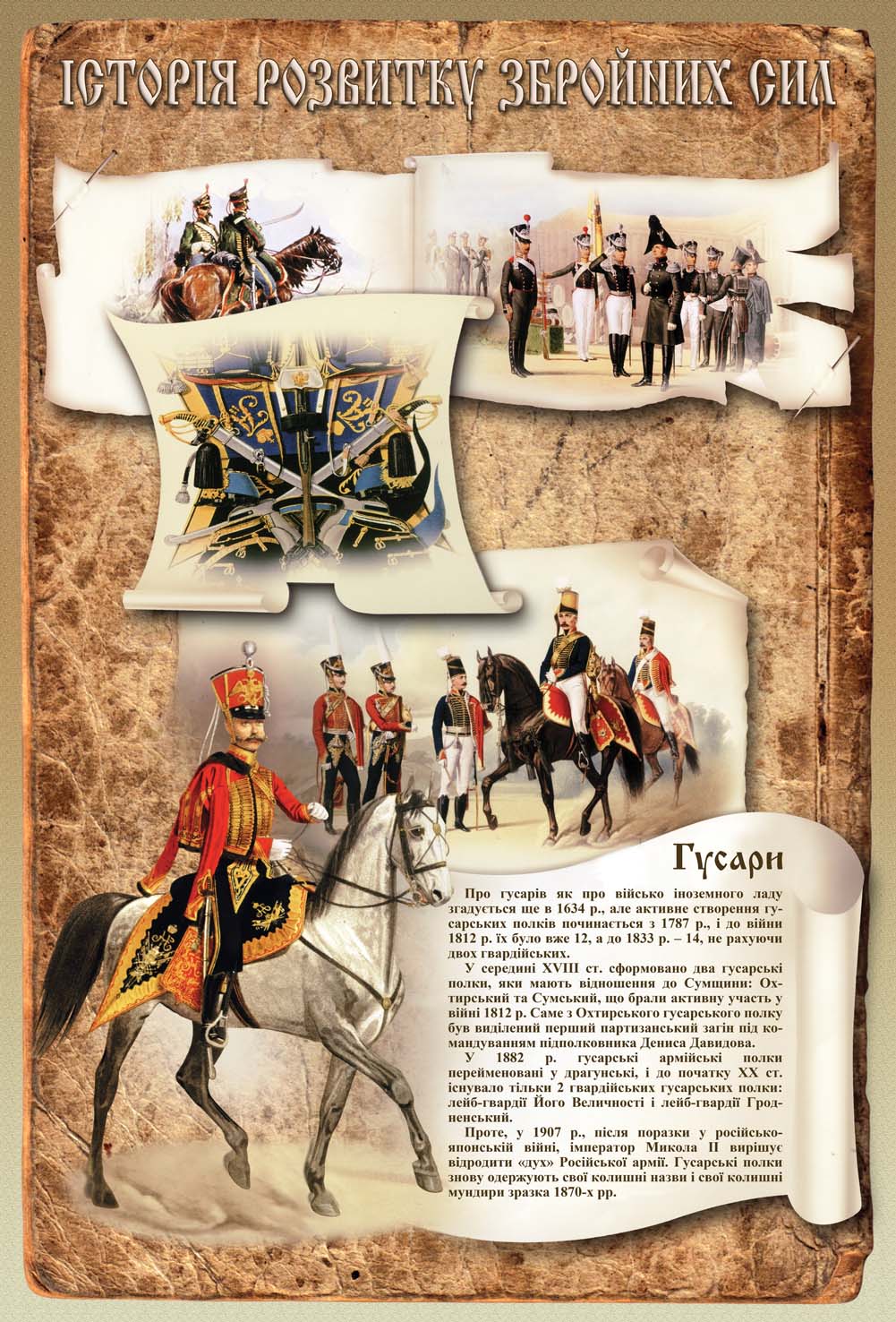Серия плакатов "История развития вооруженных сил"