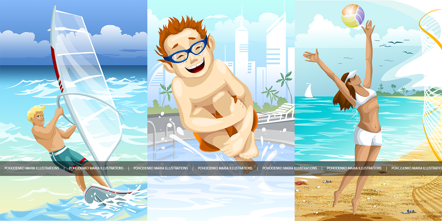 Серия иллюстраций "Отдых"
