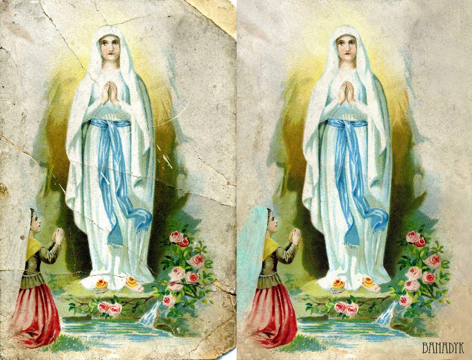 Литография. Начало ХХ века. Реставрация.