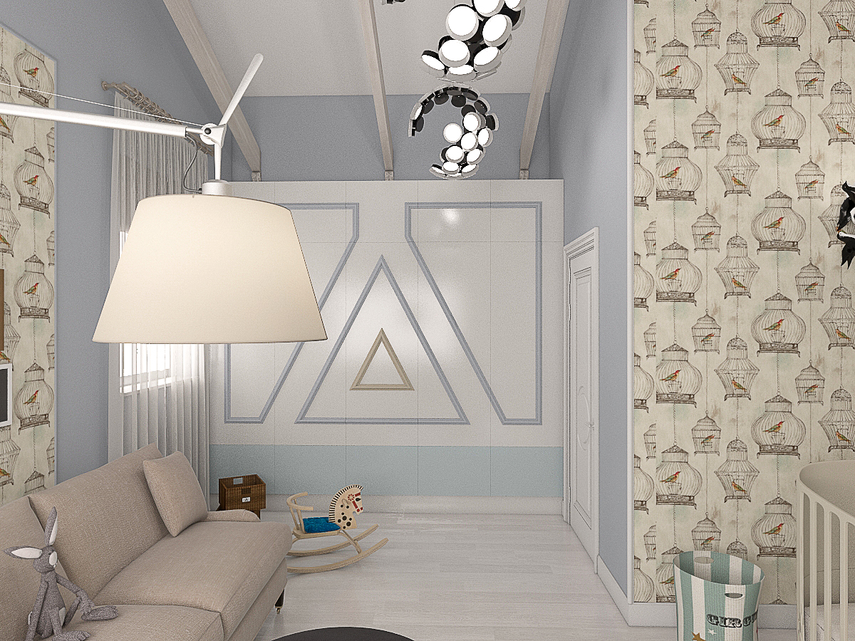 загородный дом в стиле эклектика