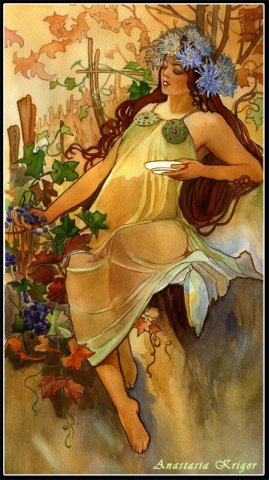 Копия работы Альфонса Мухи