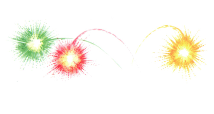 акварель "салют"