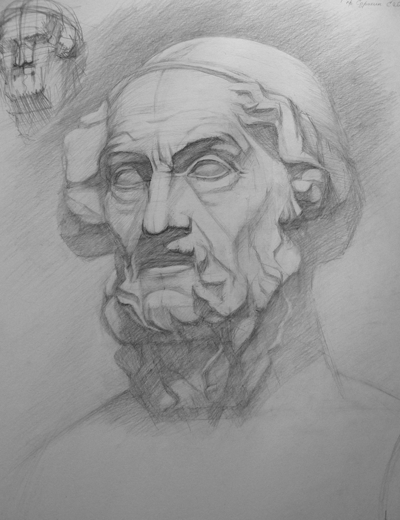 Учебный рисунок, Гомер